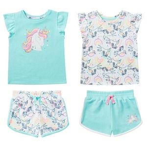 Member's Mark 12M Girls' 4 Piece Mix & Match Play Sets, Unicorn, 12M - Free Ship